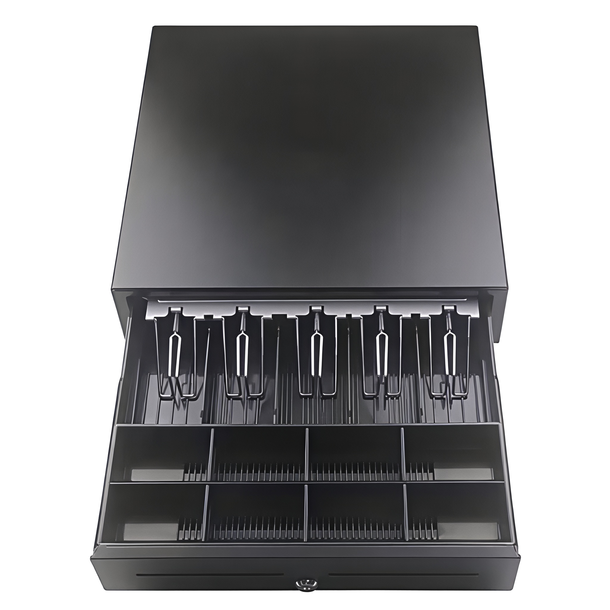 درج نقود يفتح تلقائياً عند إتمام عملية البيع في نظام POS